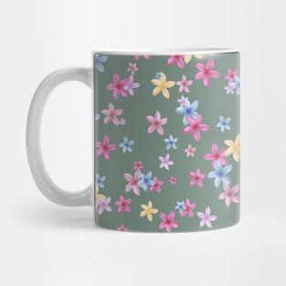 Gentle pattern with pink tropical flowers Mug